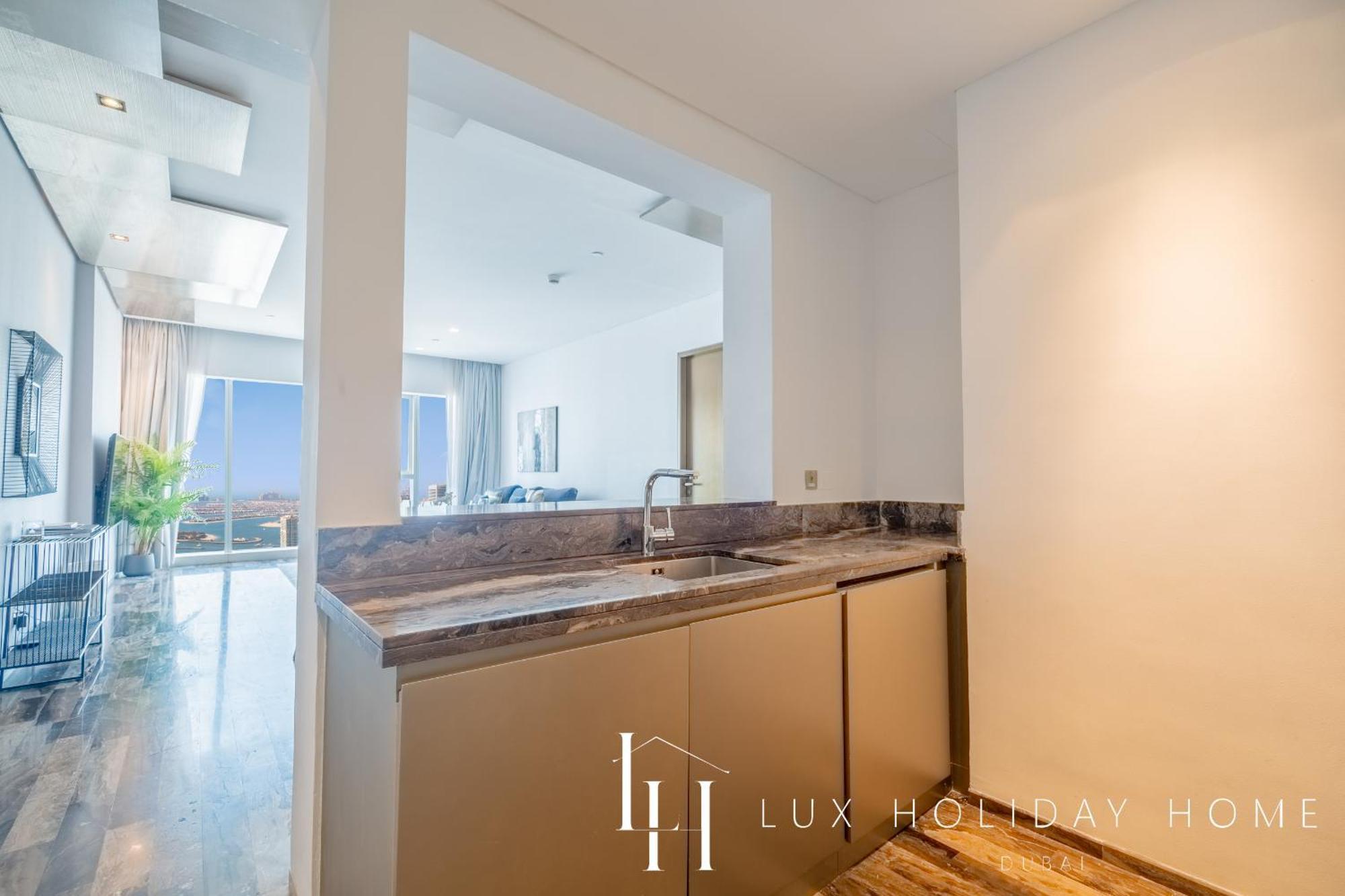Lux - Lavish Suite With Full Palm Jumeirah View 1 Dubai Dış mekan fotoğraf